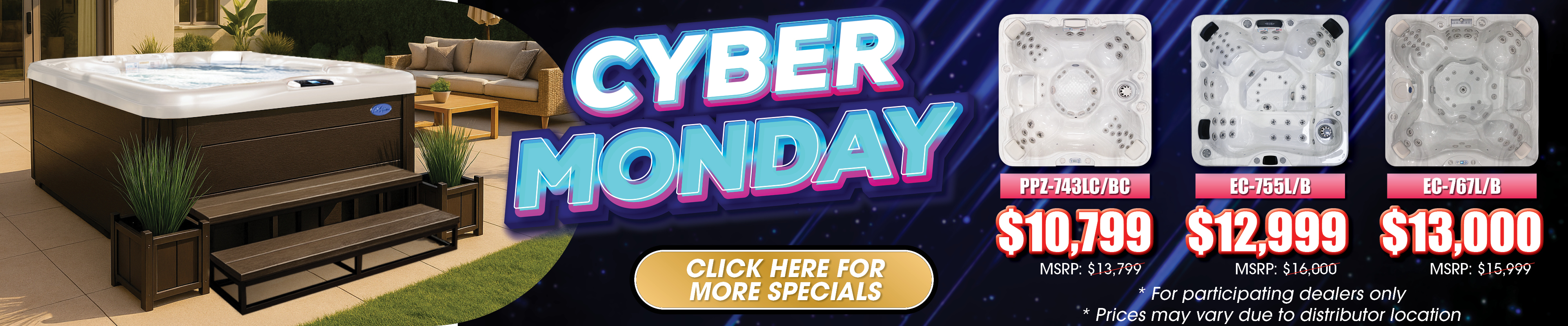 Calspas hot tub being used in a family setting - Costamesa